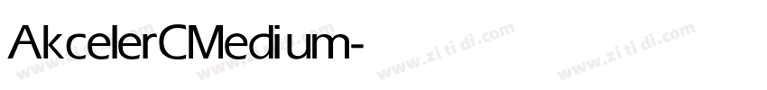 AkcelerC Medium字体转换